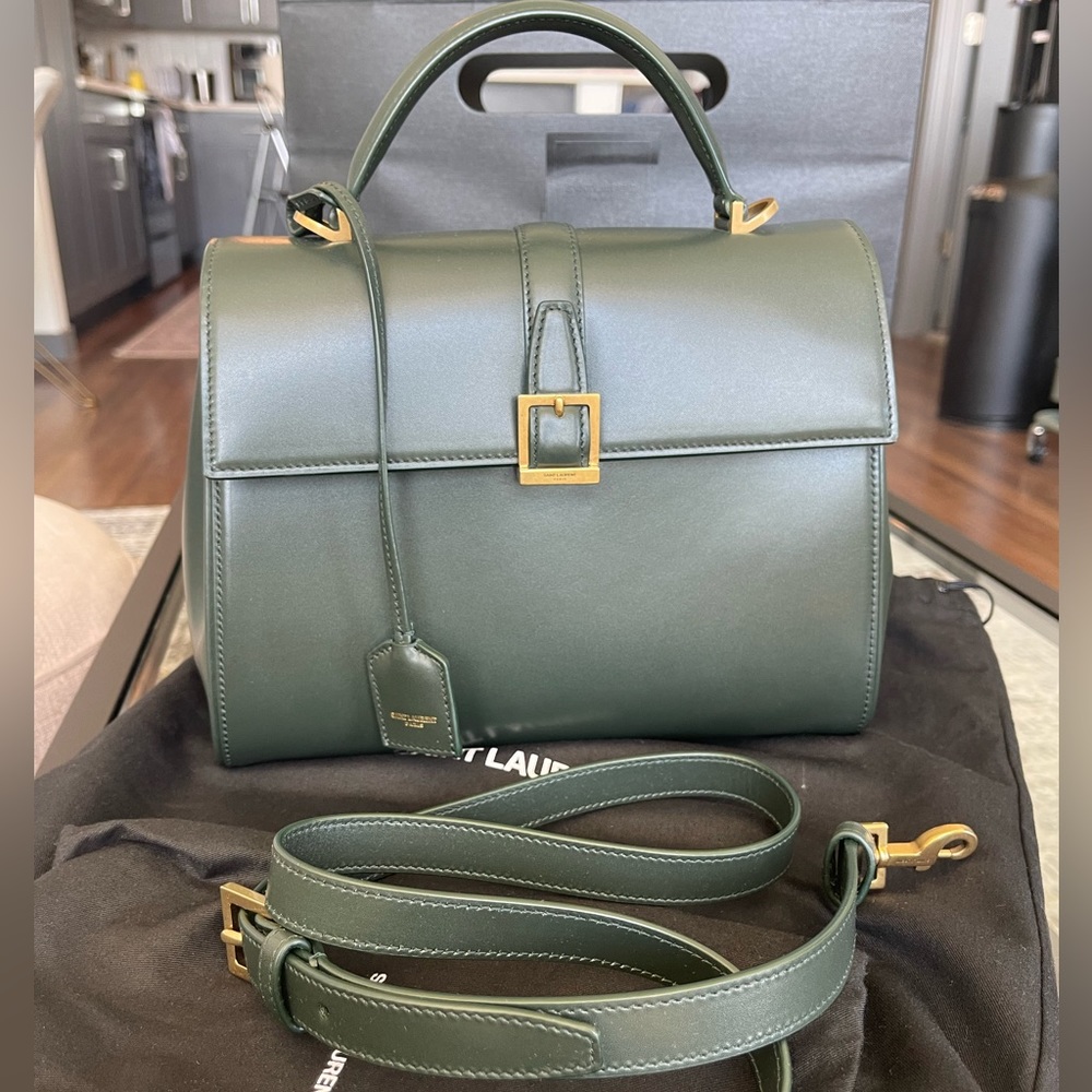 Saint Laurent Small Le Fermoir Top Handle Bag